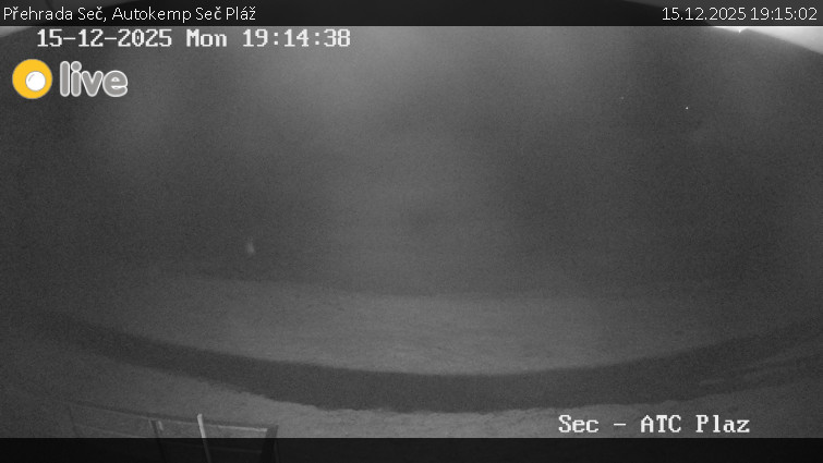 Přehrada Seč - Autokemp Seč Pláž - 15.12.2025 v 19:15