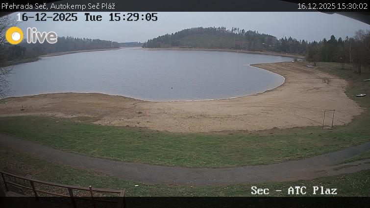 Přehrada Seč - Autokemp Seč Pláž - 16.12.2025 v 15:30