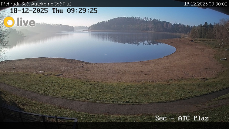 Přehrada Seč - Autokemp Seč Pláž - 18.12.2025 v 09:30