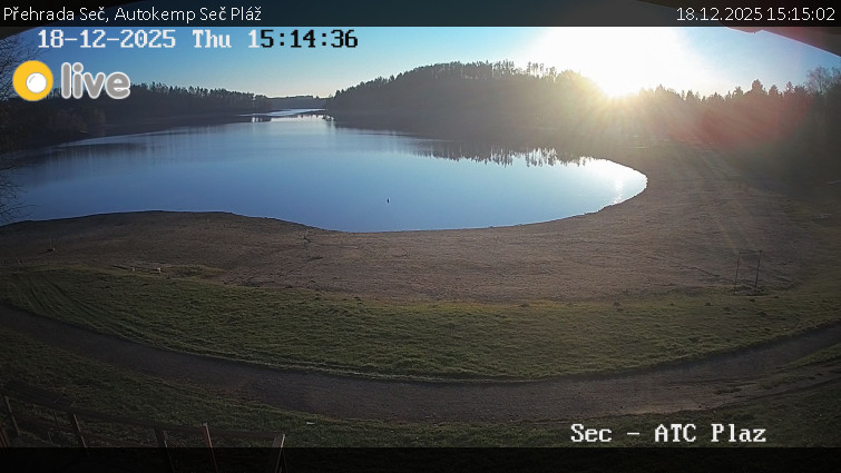 Přehrada Seč - Autokemp Seč Pláž - 18.12.2025 v 15:15