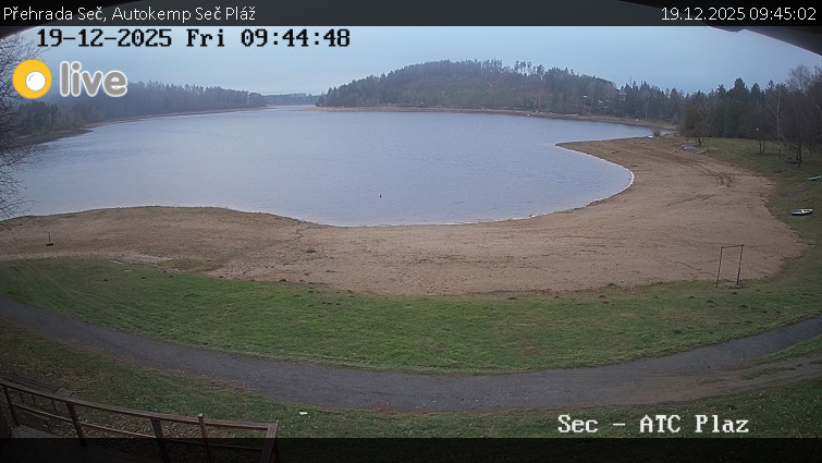 Přehrada Seč - Autokemp Seč Pláž - 19.12.2025 v 09:45