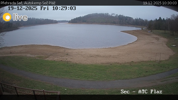 Přehrada Seč - Autokemp Seč Pláž - 19.12.2025 v 10:30