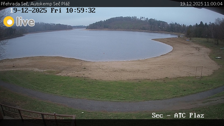 Přehrada Seč - Autokemp Seč Pláž - 19.12.2025 v 11:00