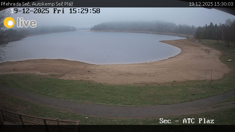 Přehrada Seč - Autokemp Seč Pláž - 19.12.2025 v 15:30