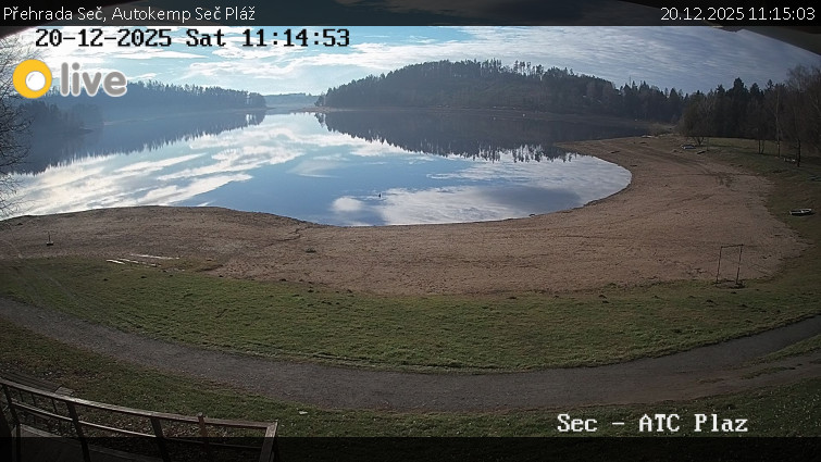 Přehrada Seč - Autokemp Seč Pláž - 20.12.2025 v 11:15