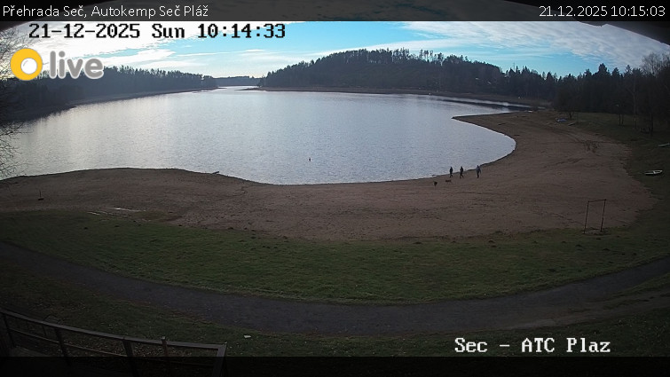 Přehrada Seč - Autokemp Seč Pláž - 21.12.2025 v 10:15
