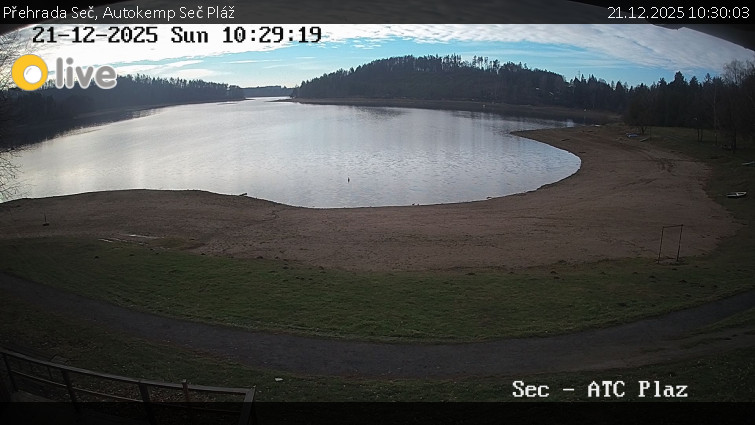 Přehrada Seč - Autokemp Seč Pláž - 21.12.2025 v 10:30