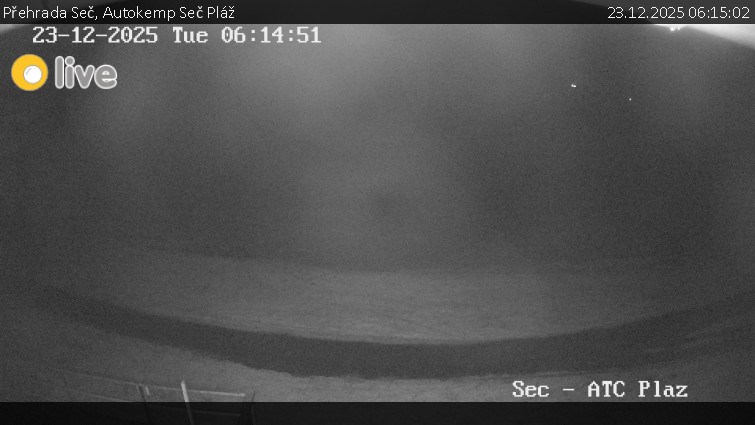 Přehrada Seč - Autokemp Seč Pláž - 23.12.2025 v 06:15