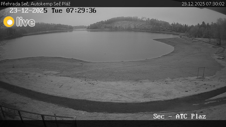 Přehrada Seč - Autokemp Seč Pláž - 23.12.2025 v 07:30