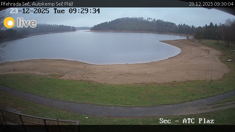 Přehrada Seč - Autokemp Seč Pláž - 23.12.2025 v 09:30