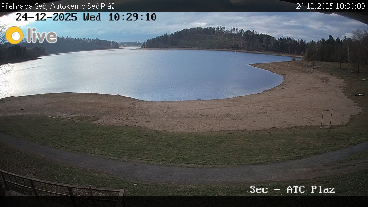 Přehrada Seč - Autokemp Seč Pláž - 24.12.2025 v 10:30