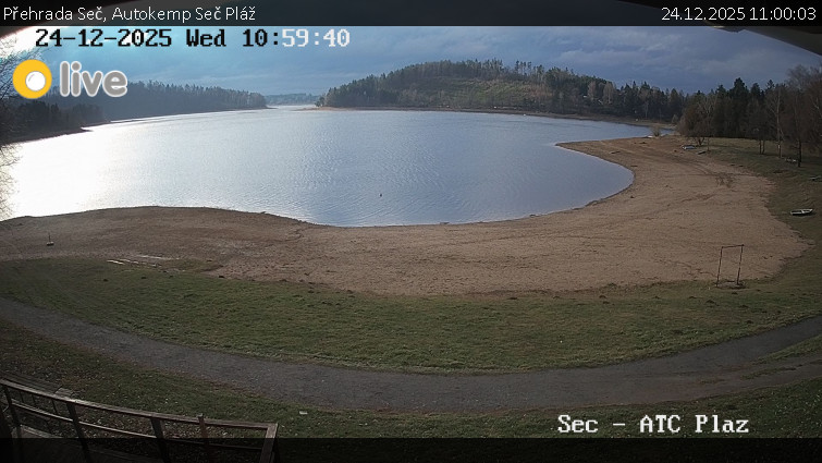 Přehrada Seč - Autokemp Seč Pláž - 24.12.2025 v 11:00