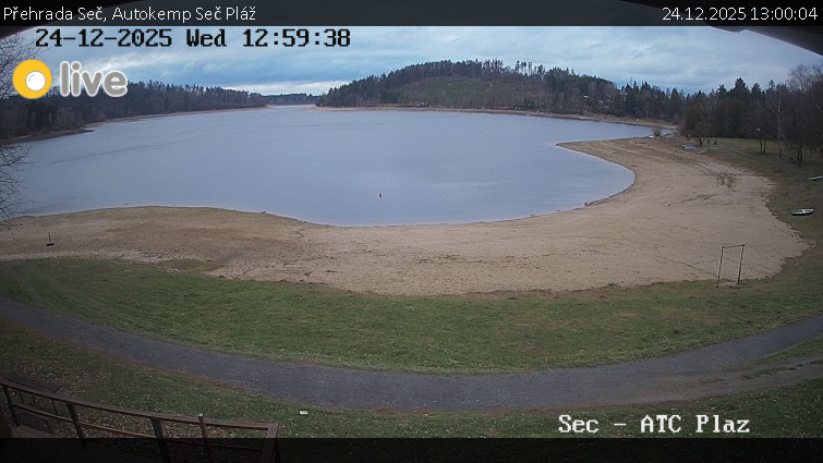 Přehrada Seč - Autokemp Seč Pláž - 24.12.2025 v 13:00