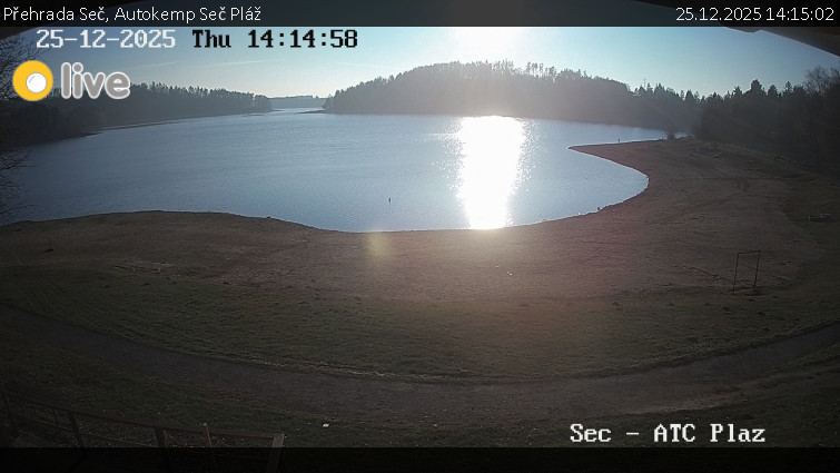 Přehrada Seč - Autokemp Seč Pláž - 25.12.2025 v 14:15