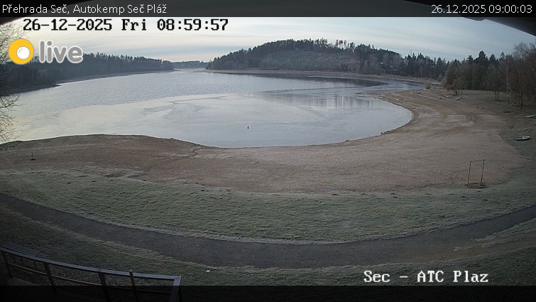 Přehrada Seč - Autokemp Seč Pláž - 26.12.2025 v 09:00