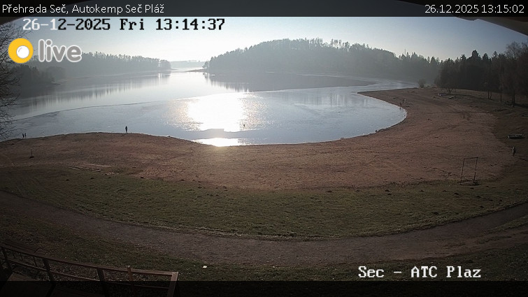 Přehrada Seč - Autokemp Seč Pláž - 26.12.2025 v 13:15