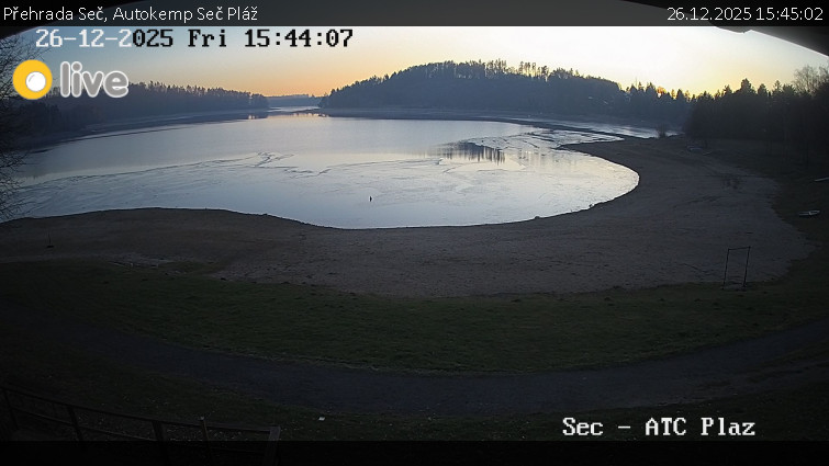 Přehrada Seč - Autokemp Seč Pláž - 26.12.2025 v 15:45