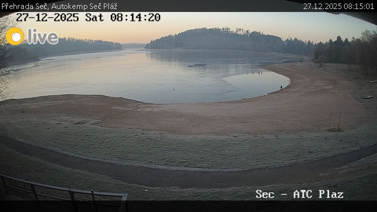 Přehrada Seč - Autokemp Seč Pláž - 27.12.2025 v 08:15