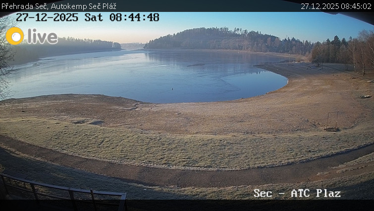 Přehrada Seč - Autokemp Seč Pláž - 27.12.2025 v 08:45
