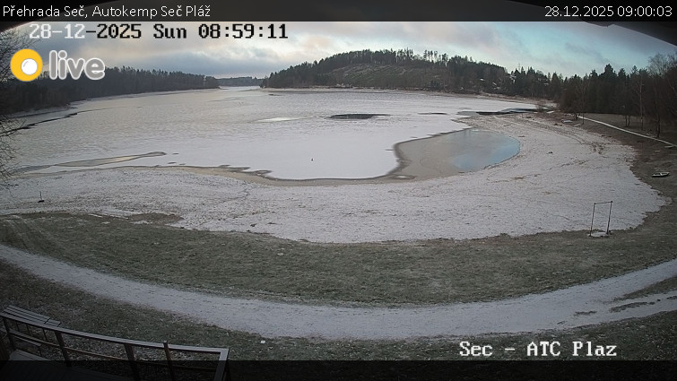 Přehrada Seč - Autokemp Seč Pláž - 28.12.2025 v 09:00