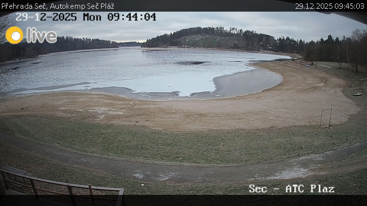 Přehrada Seč - Autokemp Seč Pláž - 29.12.2025 v 09:45