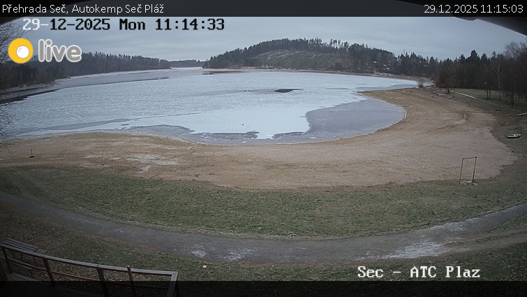 Přehrada Seč - Autokemp Seč Pláž - 29.12.2025 v 11:15