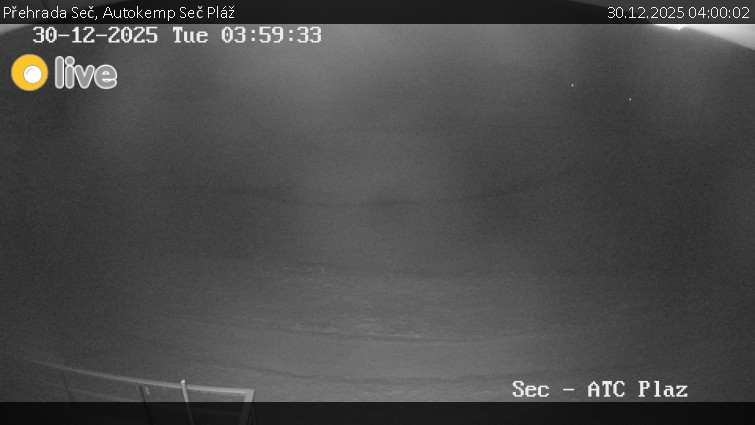 Přehrada Seč - Autokemp Seč Pláž - 30.12.2025 v 04:00