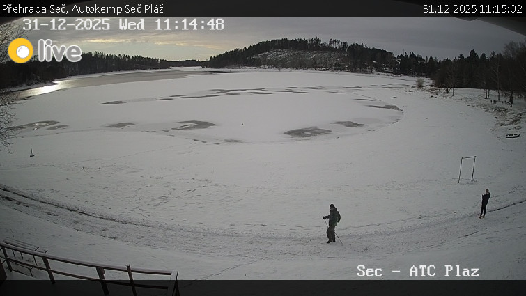 Přehrada Seč - Autokemp Seč Pláž - 31.12.2025 v 11:15