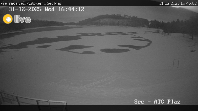 Přehrada Seč - Autokemp Seč Pláž - 31.12.2025 v 16:45