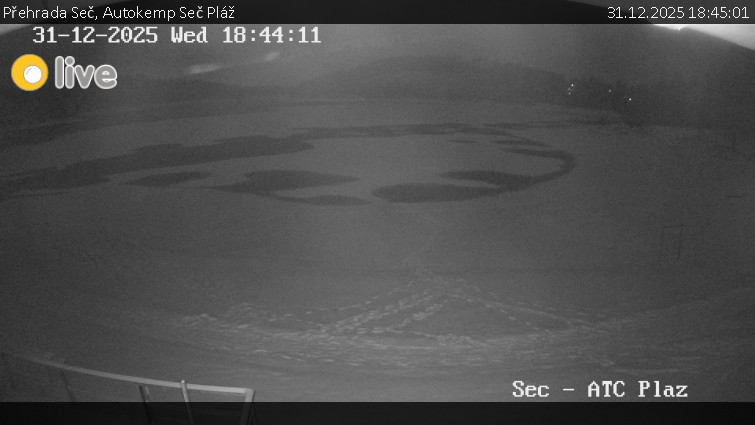 Přehrada Seč - Autokemp Seč Pláž - 31.12.2025 v 18:45