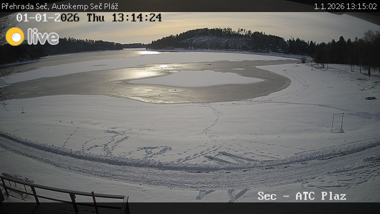 Přehrada Seč - Autokemp Seč Pláž - 1.1.2026 v 13:15