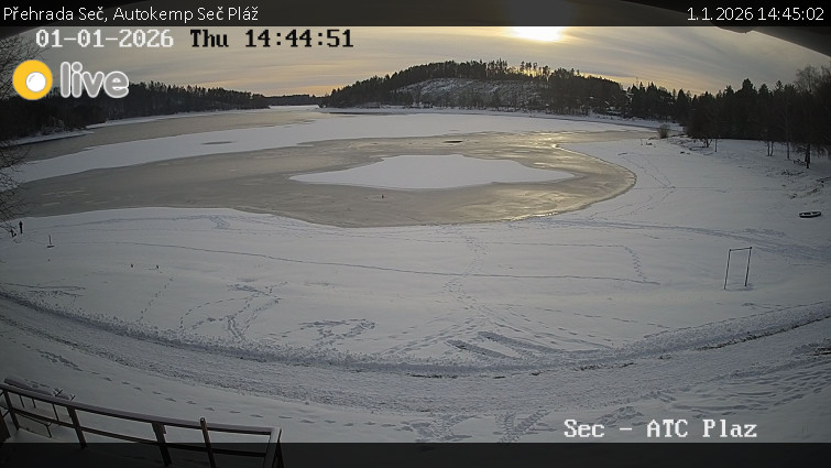 Přehrada Seč - Autokemp Seč Pláž - 1.1.2026 v 14:45