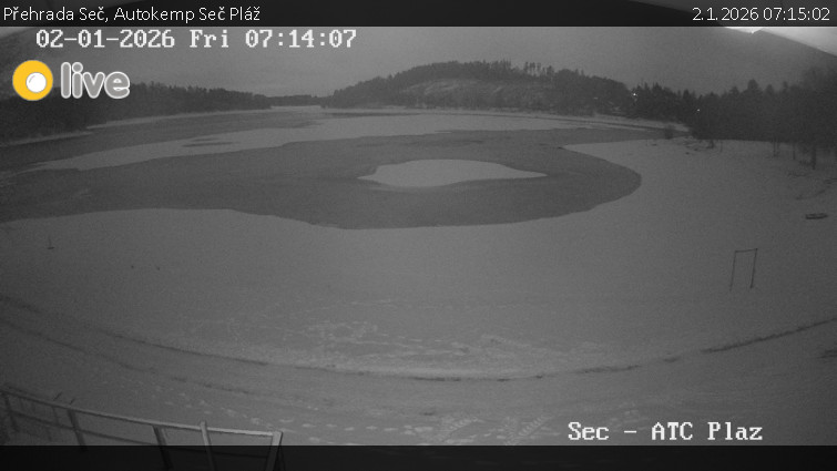 Přehrada Seč - Autokemp Seč Pláž - 2.1.2026 v 07:15