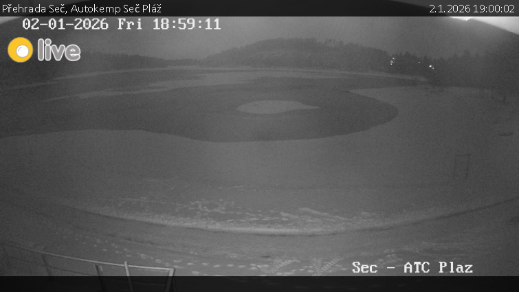 Přehrada Seč - Autokemp Seč Pláž - 2.1.2026 v 19:00