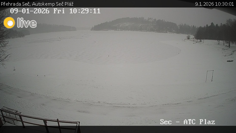 Přehrada Seč - Autokemp Seč Pláž - 9.1.2026 v 10:30