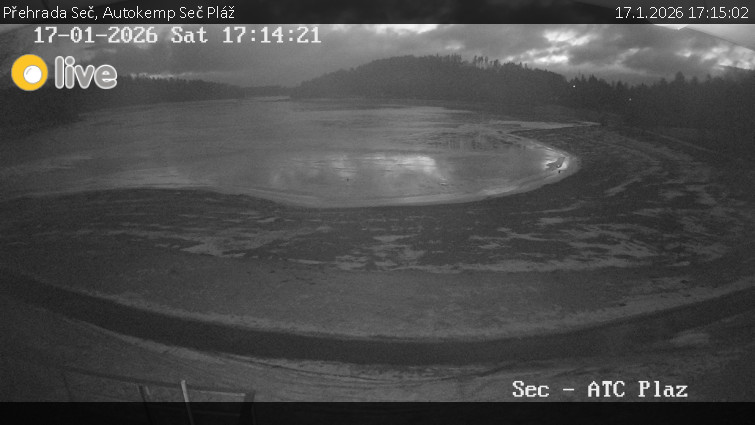 Přehrada Seč - Autokemp Seč Pláž - 17.1.2026 v 17:15