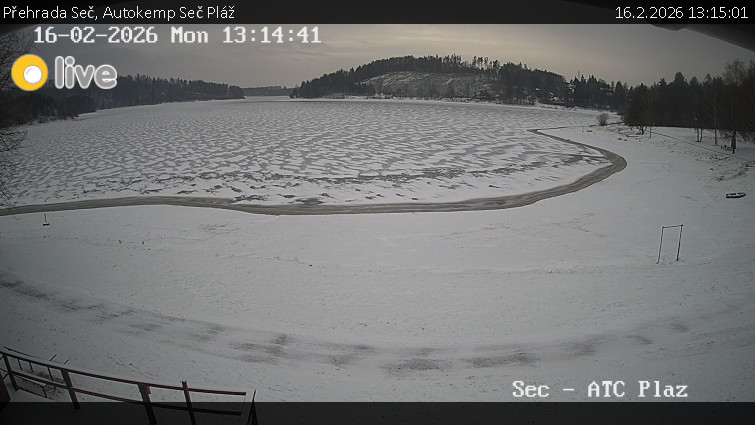 Přehrada Seč - Autokemp Seč Pláž - 16.2.2026 v 13:15