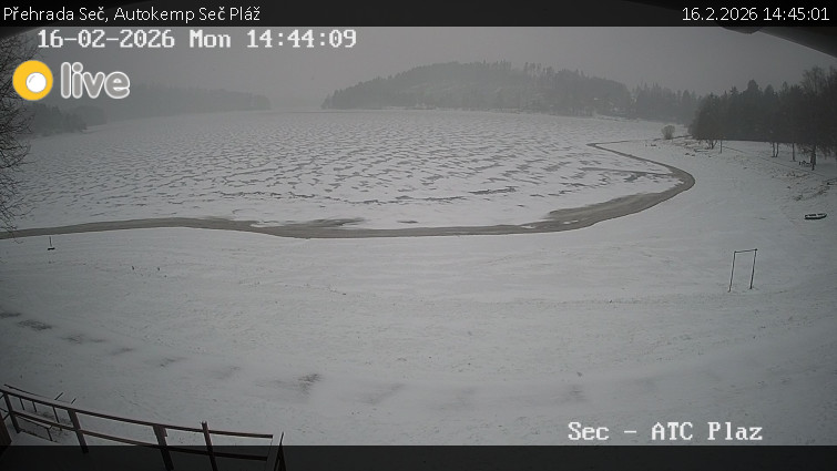 Přehrada Seč - Autokemp Seč Pláž - 16.2.2026 v 14:45