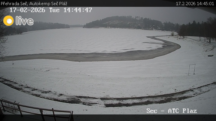 Přehrada Seč - Autokemp Seč Pláž - 17.2.2026 v 14:45