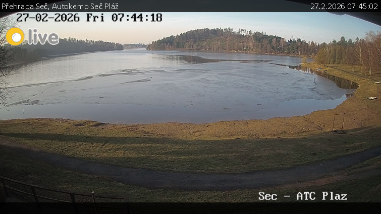 Přehrada Seč - Autokemp Seč Pláž - 27.2.2026 v 07:45