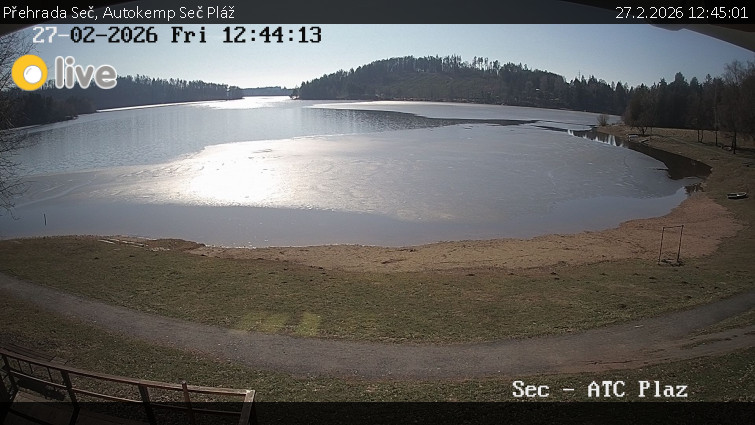 Přehrada Seč - Autokemp Seč Pláž - 27.2.2026 v 12:45