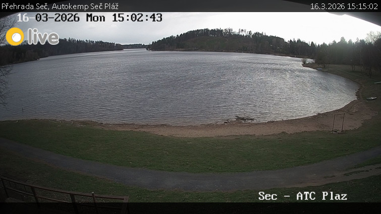 Přehrada Seč - Autokemp Seč Pláž - 16.3.2026 v 15:15