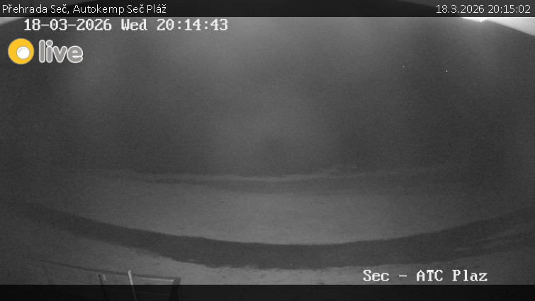 Přehrada Seč - Autokemp Seč Pláž - 18.3.2026 v 20:15