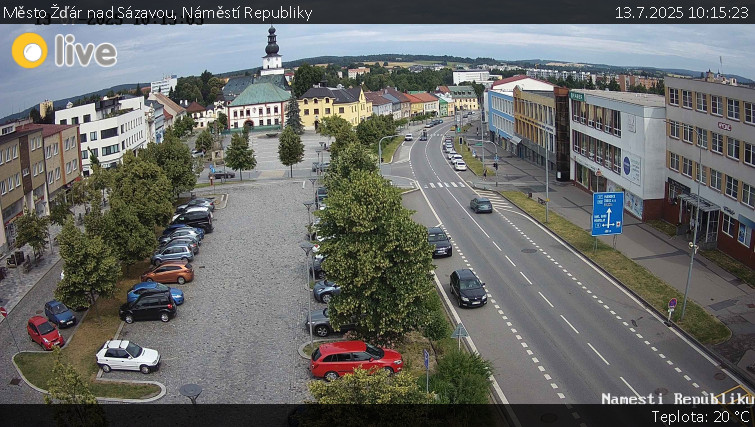 Město Žďár nad Sázavou - Náměstí Republiky - 13.7.2025 v 10:15 Město Žďár nad Sázavou - Náměstí Republiky - 13.7.2025 v 10:15