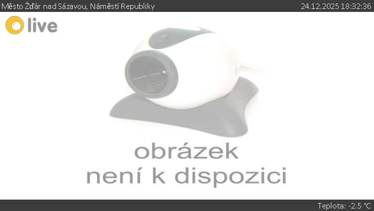 Město Žďár nad Sázavou - Náměstí Republiky - 24.12.2025 v 18:32