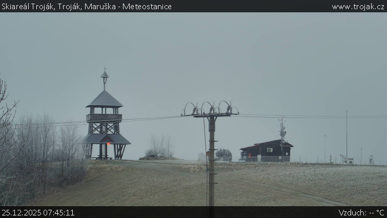 Skiareál Troják - Troják, Maruška - Meteostanice - 25.12.2025 v 07:45