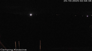 Camp Kovačine - Pláž kempu - 25.10.2025 v 02:45 Camp Kovačine - Pláž kempu - 25.10.2025 v 02:45