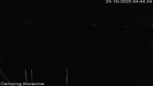 Camp Kovačine - Pláž kempu - 25.10.2025 v 04:45 Camp Kovačine - Pláž kempu - 25.10.2025 v 04:45