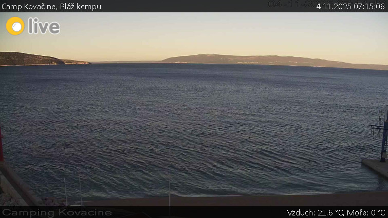 Camp Kovačine - Pláž kempu - 4.11.2025 v 07:15