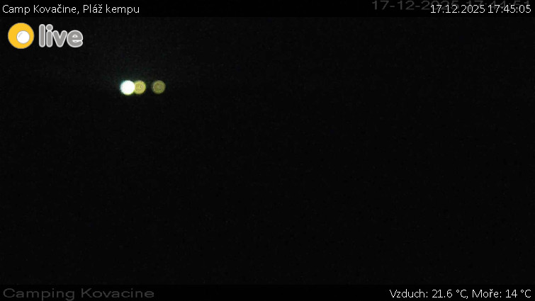 Camp Kovačine - Pláž kempu - 17.12.2025 v 17:45